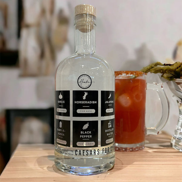 Spice rack garlic vodka caesar cocktail